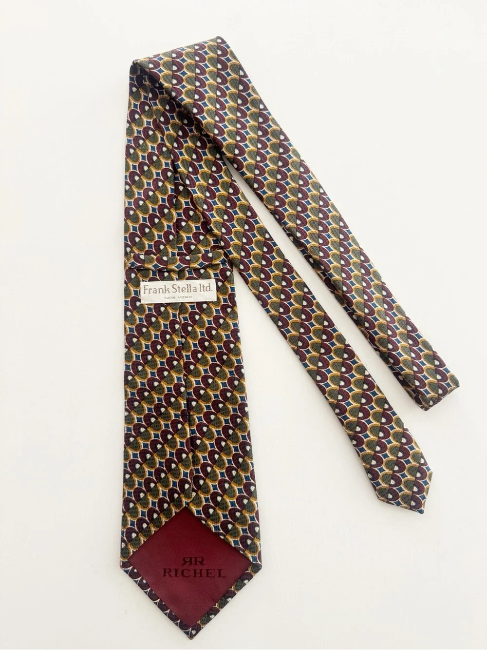 Vintage Frank Stella Ltd. Richel Silk Tie